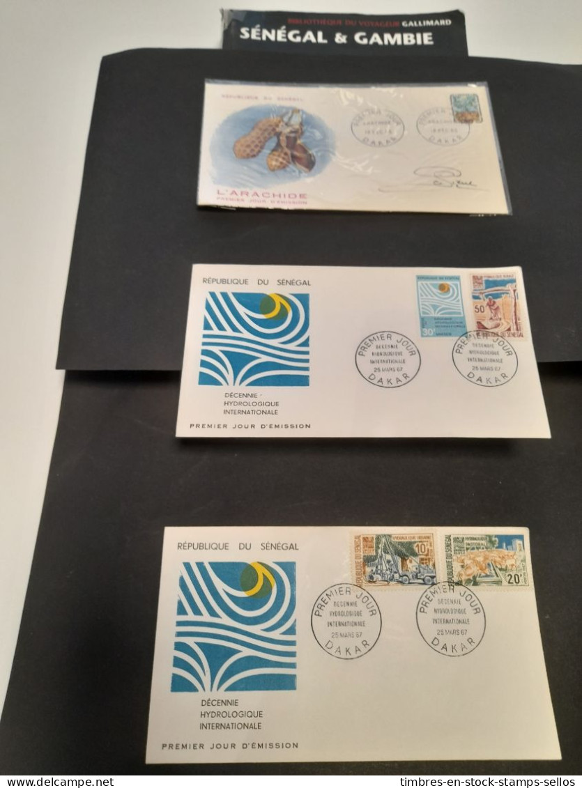 SENEGAL 2 X 1er Jour Arachide + 2 Hydrologie   塞内加尔 2 X 第一天花生 + 2 水文学    2 X 1st Day Covers - Mezclas (max 999 Sellos)