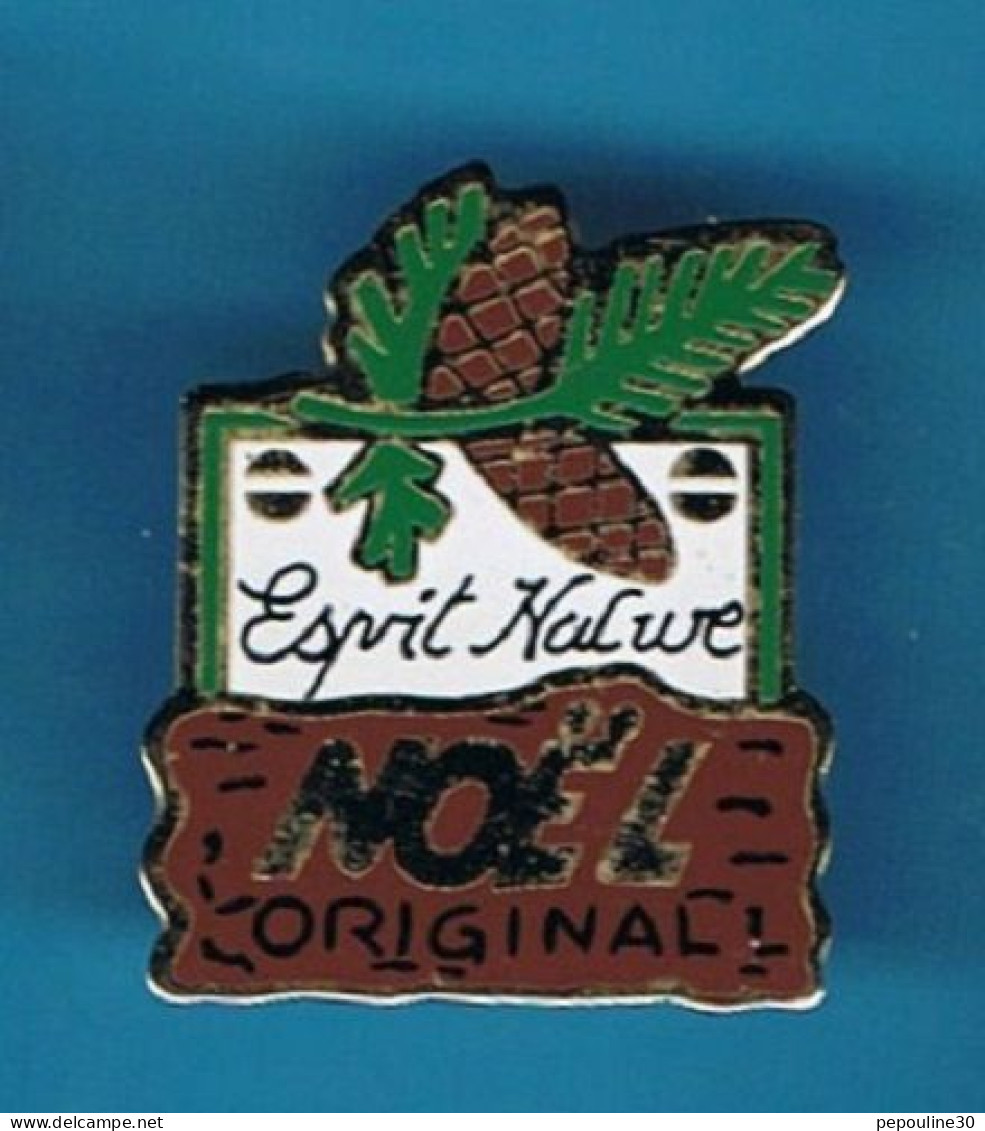 PIN'S //   ** ESPRIT NATURE ** NOËL ** ORIGINAL ** - Natale