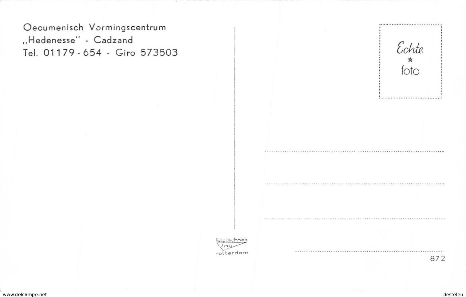 Oecumenisch Vormingscentrum - Hedenesse Cadzand - Cadzand