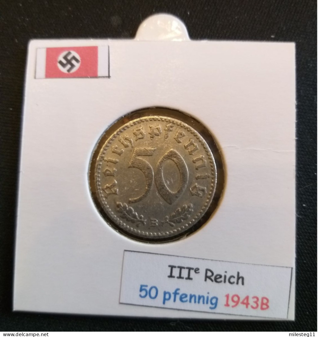 Pièce De 50 Reichspfennig De 1943B (Vienne) - 50 Reichspfennig