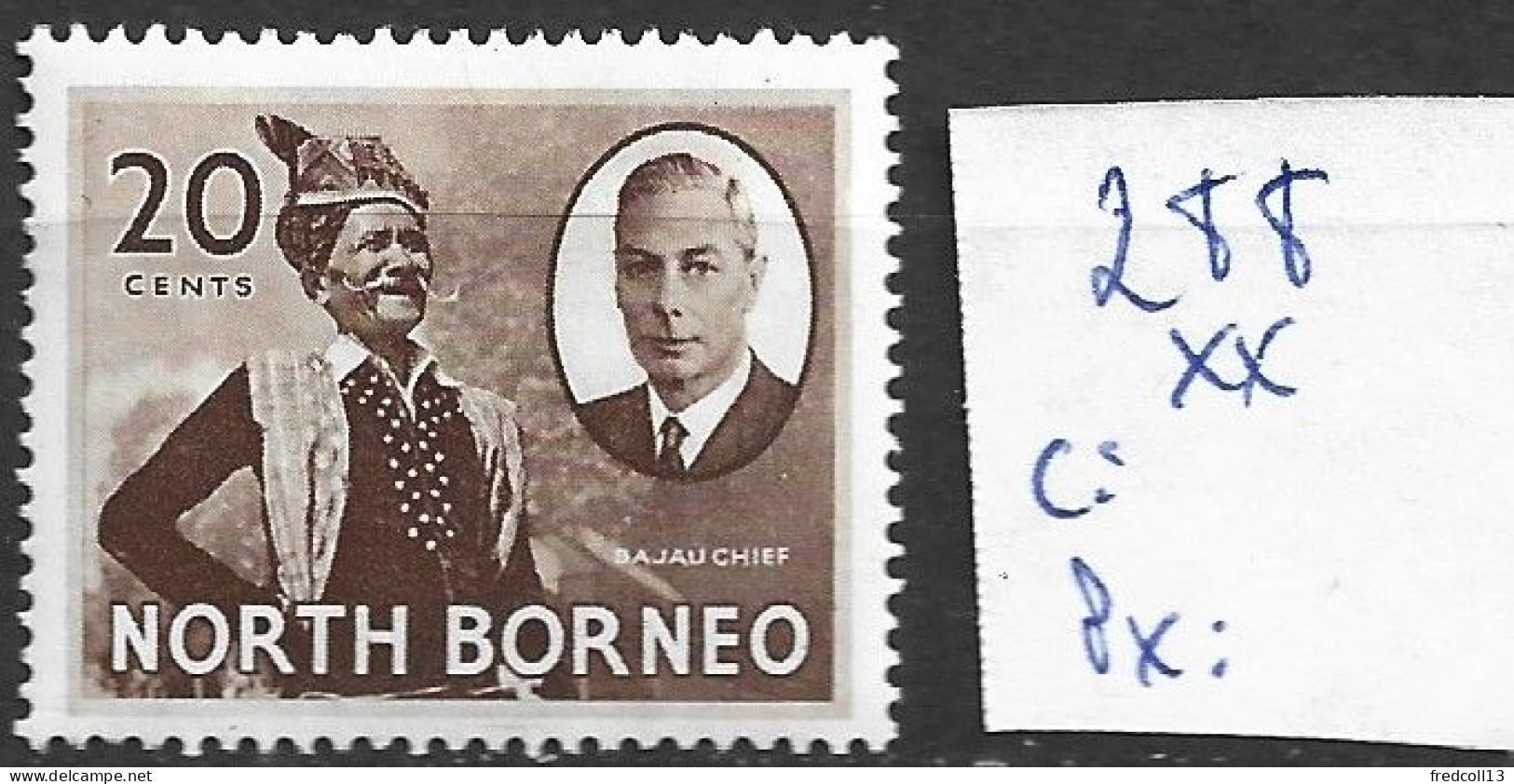 BORNEO DU NORD 288 ** Côte 1.50 € - North Borneo (...-1963)