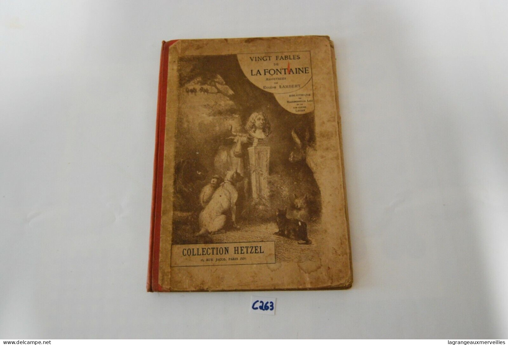 C263 RARE BOOK - Les 20 Fables De La Fontaine Les Enfants Collection Hetzel - Autori Francesi