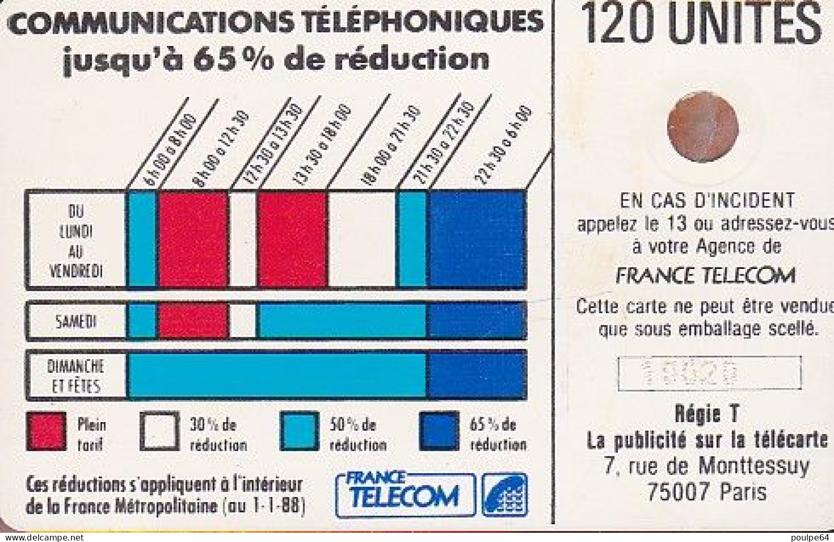 K059/540 - SC4ob  PØ7 - 120 Unités - (verso : 5 N° Impacts  Encadrés) (série 10 000) - Telefonschnur (Cordon)