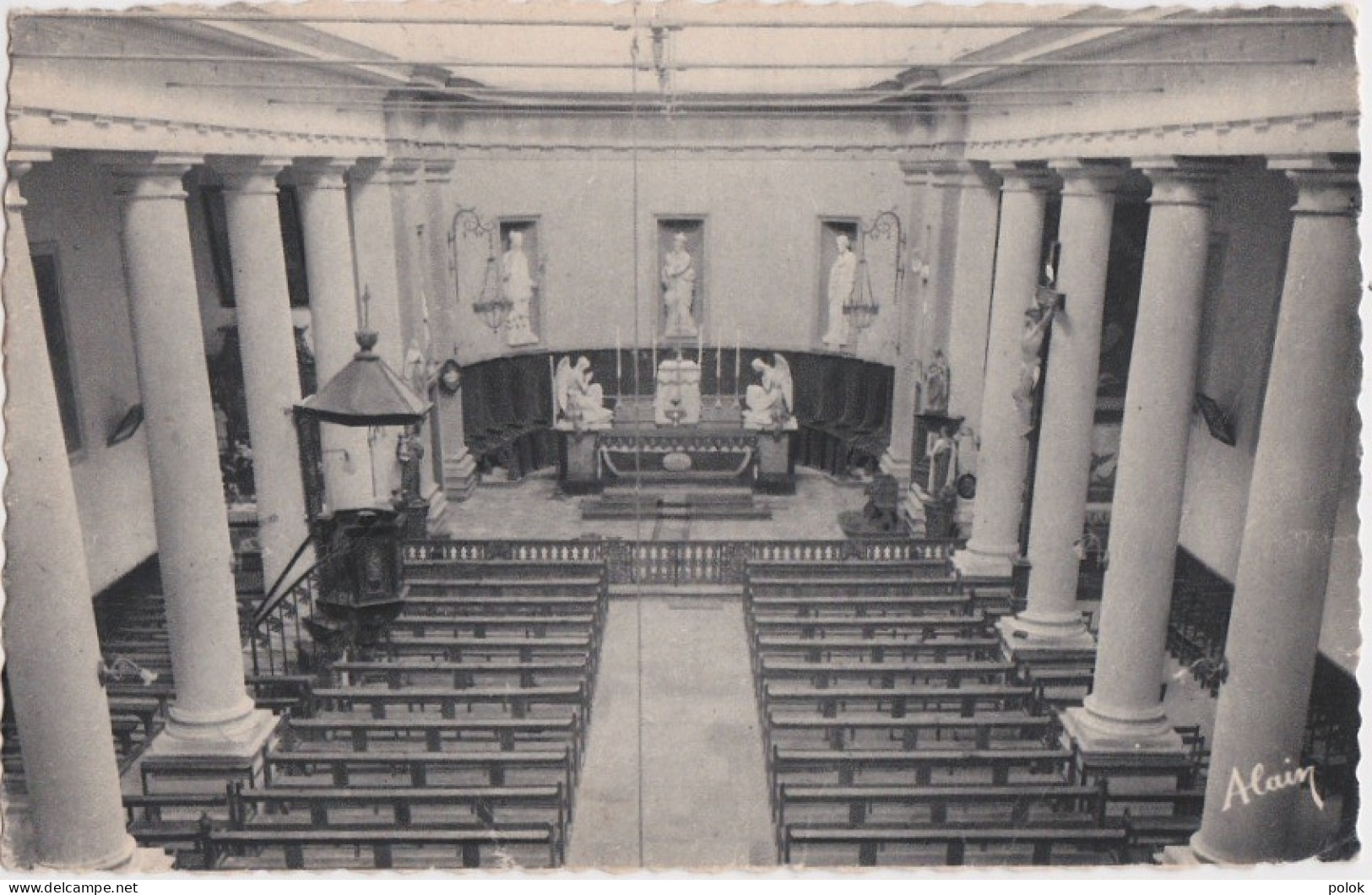 Cpa LA GACILLY - Intérieur De L'Eglise  (Impression Alain) - La Gacilly