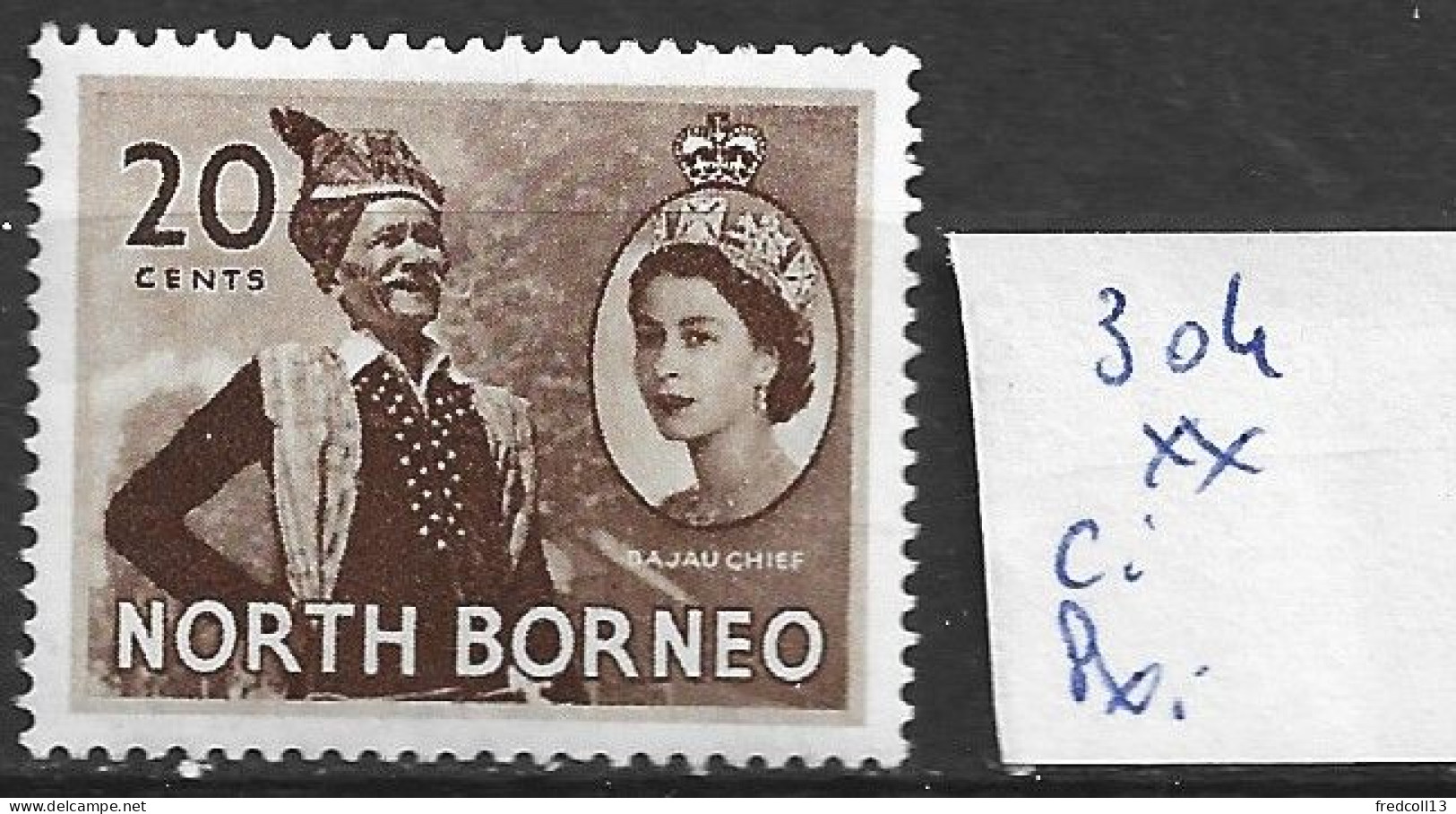 BORNEO DU NORD 304 ** Côte 0.60 € - North Borneo (...-1963)