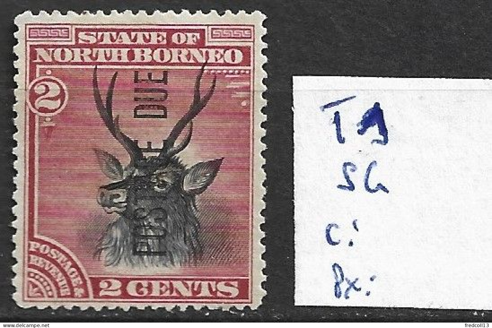 BORNEO DU NORD Taxe 1 Sans Gomme Côte 25 € - North Borneo (...-1963)