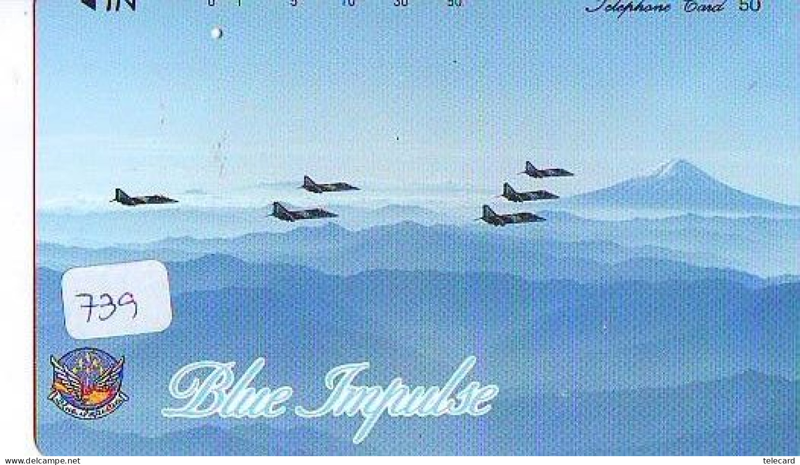 TELECARTE JAPON * MILITAIRY AVION  (739)  Flugzeuge * Airplane * Aeroplano * PHONECARD JAPAN * ARMEE * LEGER VLIEGTUIG - Army