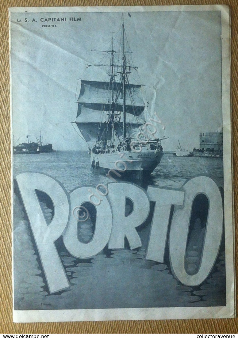 Depliant Film - Porto - Capitani FIlm - Camillo Pilotto - Irma Gramatica - 1935 - Affiches & Posters