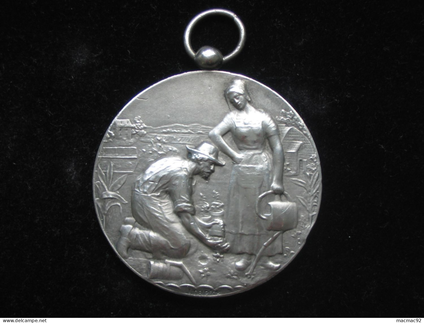 Médaille EN ARGENT -Société D'Horticulture D'ALGERIE   **** EN ACHAT IMMEDIAT **** - Profesionales / De Sociedad