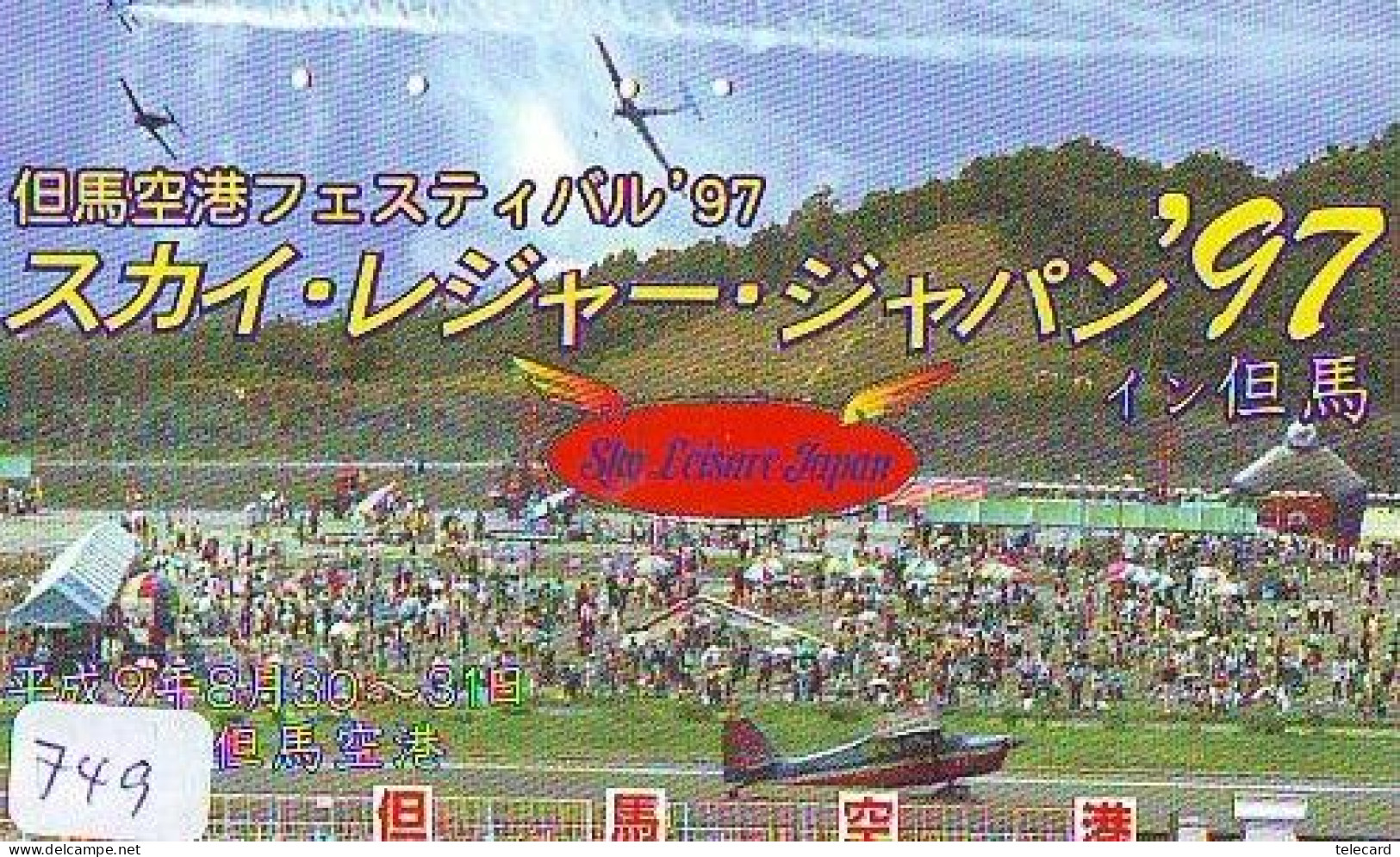 TELECARTE JAPON * MILITAIRY AVION  (749)  Flugzeuge * Airplane * Aeroplano * PHONECARD JAPAN * ARMEE * LEGER VLIEGTUIG - Armée