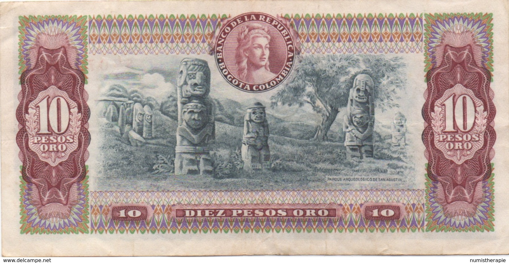 Colombie : 10 Pesos Oro 1975 (très Bon état) - Colombie