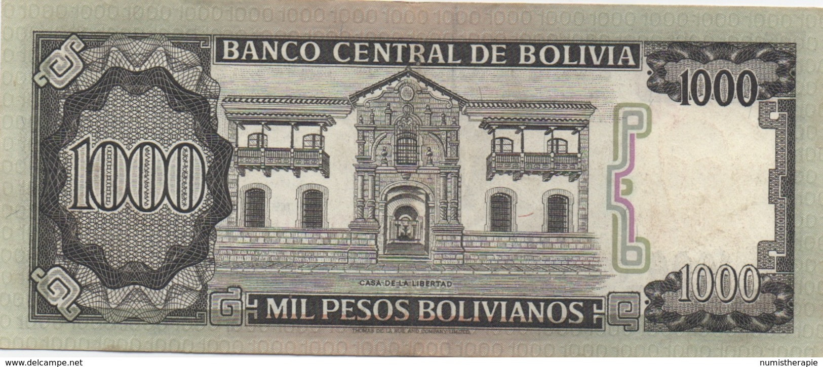 Bolivie : 1000 Pesos Bolivianos 1982 - Bolivien