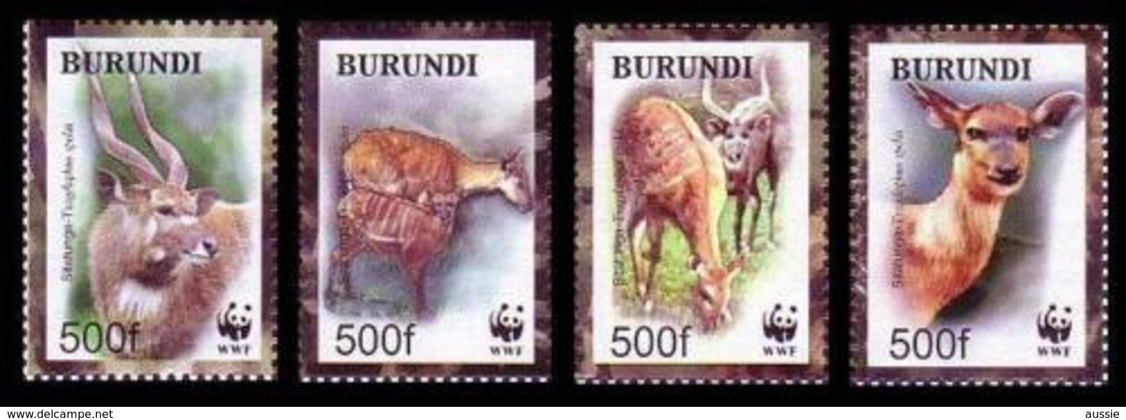 Burundi 2004 OCBn° 1115-18 *** MNH Cote 13,00 Euro Faune WWF Sitatunga - Nuevos