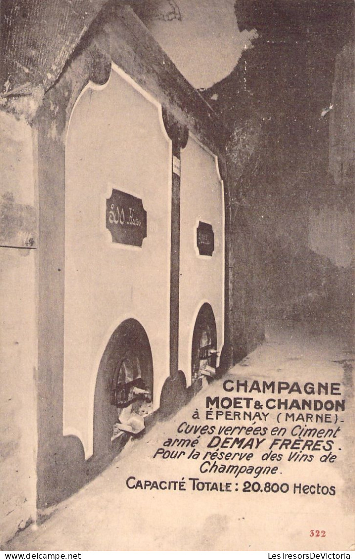 FRANCE - Champagne - Moet Et Chandon - Epernay - Cuves En Ciment - Carte Postale Ancienne - Epernay