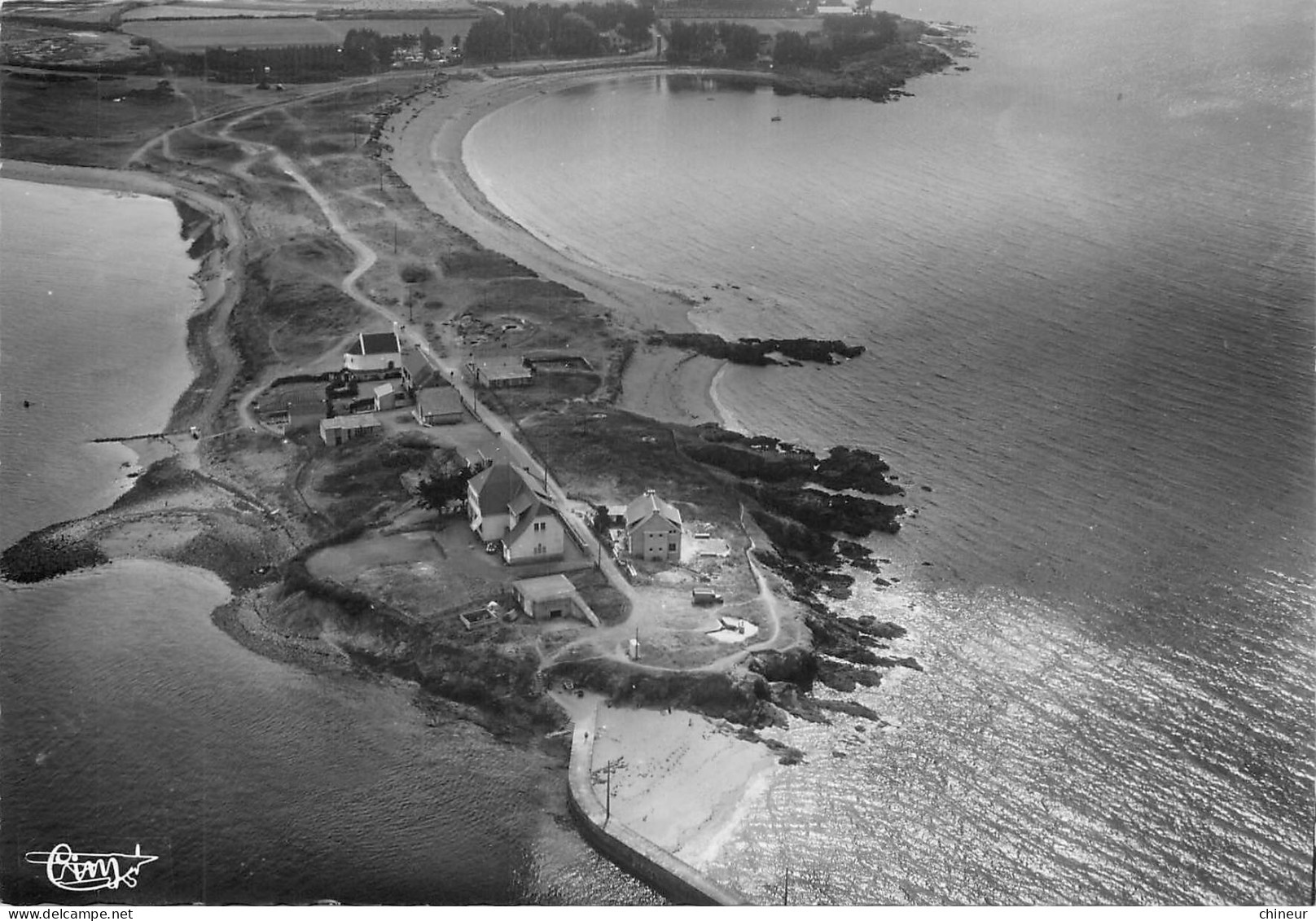 QUIMIAC MESQUER VUE AERIENNE SUR LA POINTE DE MERQUEL - Mesquer Quimiac