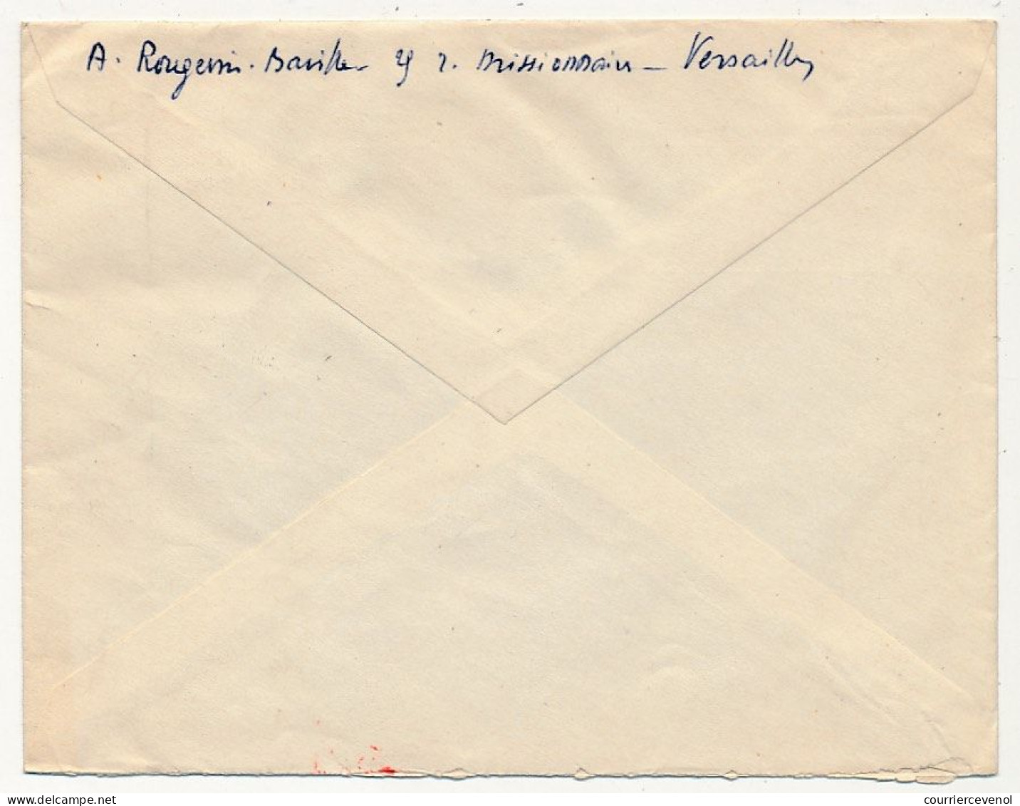 FRANCE - Env. Affr Composé 12F Florian + Blason Aunis, Obl "S.H.A.P.E Paris" 4/4/1955 - Briefe U. Dokumente
