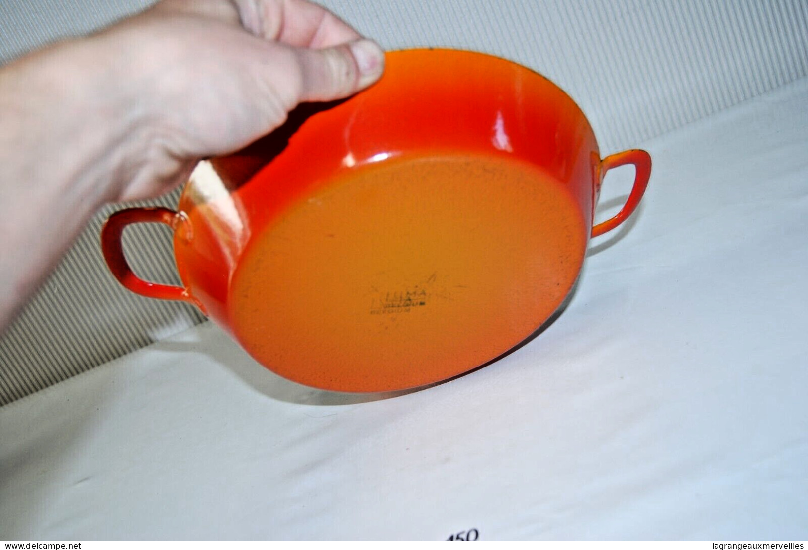 C150 Ecuelle De Cuisine - Orange - Diam 24 Cm - Bon état - Cazuelas