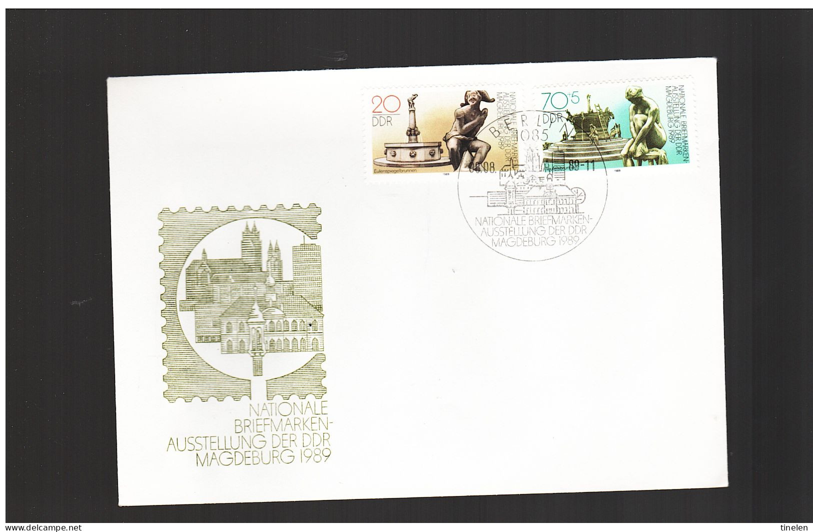 Ddr - 1989 Fdc  Magdeburg Nationale Briefmarken Austellung - 1981-1990