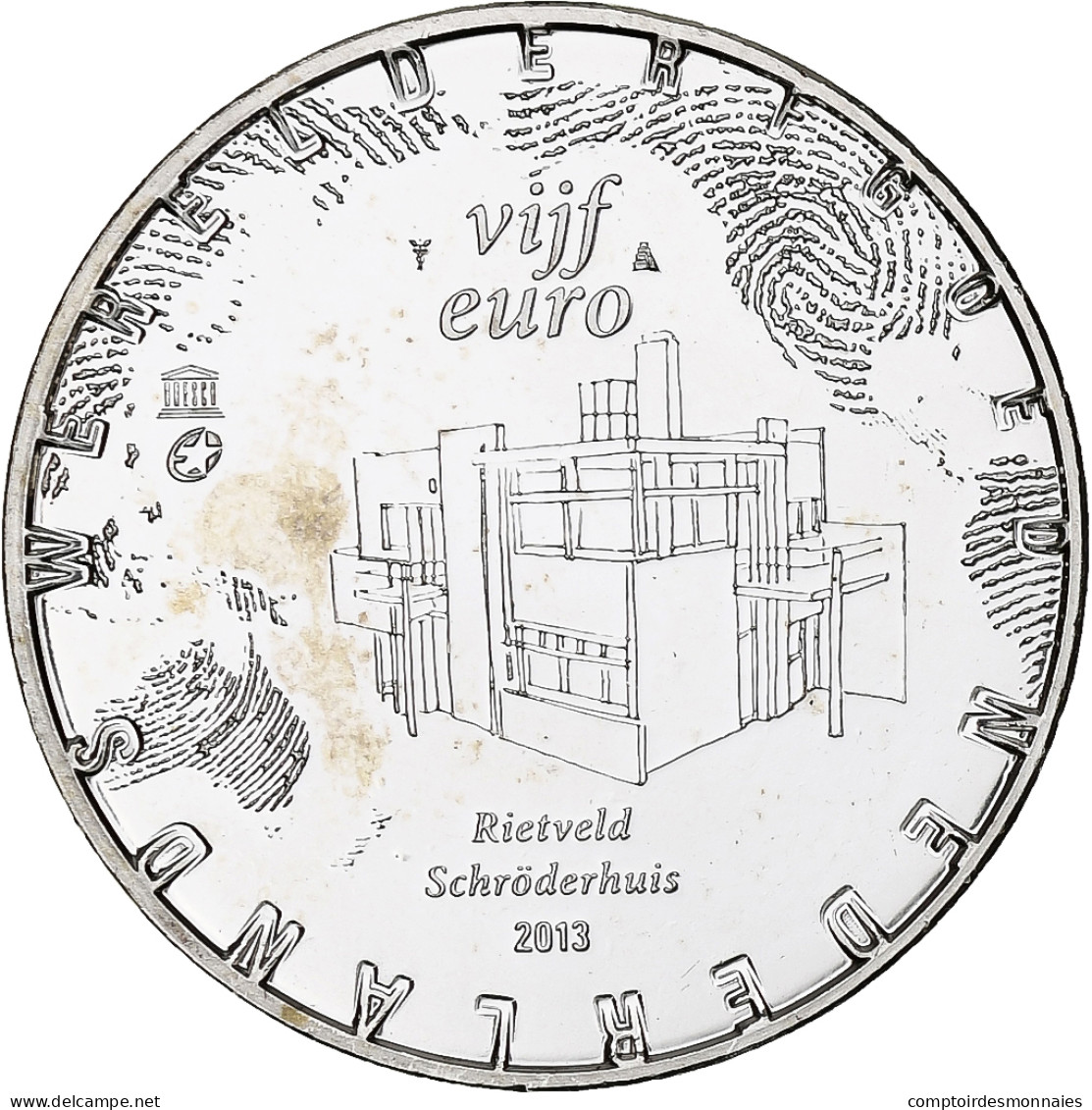 Pays-Bas, Beatrix, 5 Euro Cent, 2013, Cuivre Plaqué Argent, SUP, KM:336 - Pays-Bas