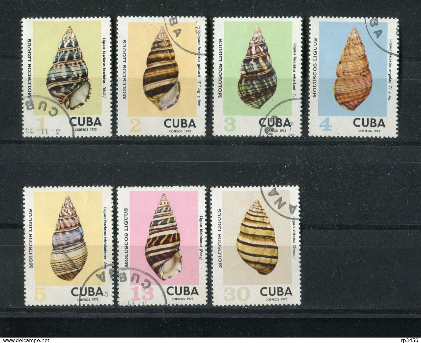 "KUBA" 1973, Mi. 1918-1924 "Schnecken" Gestempelt (3412) - Used Stamps