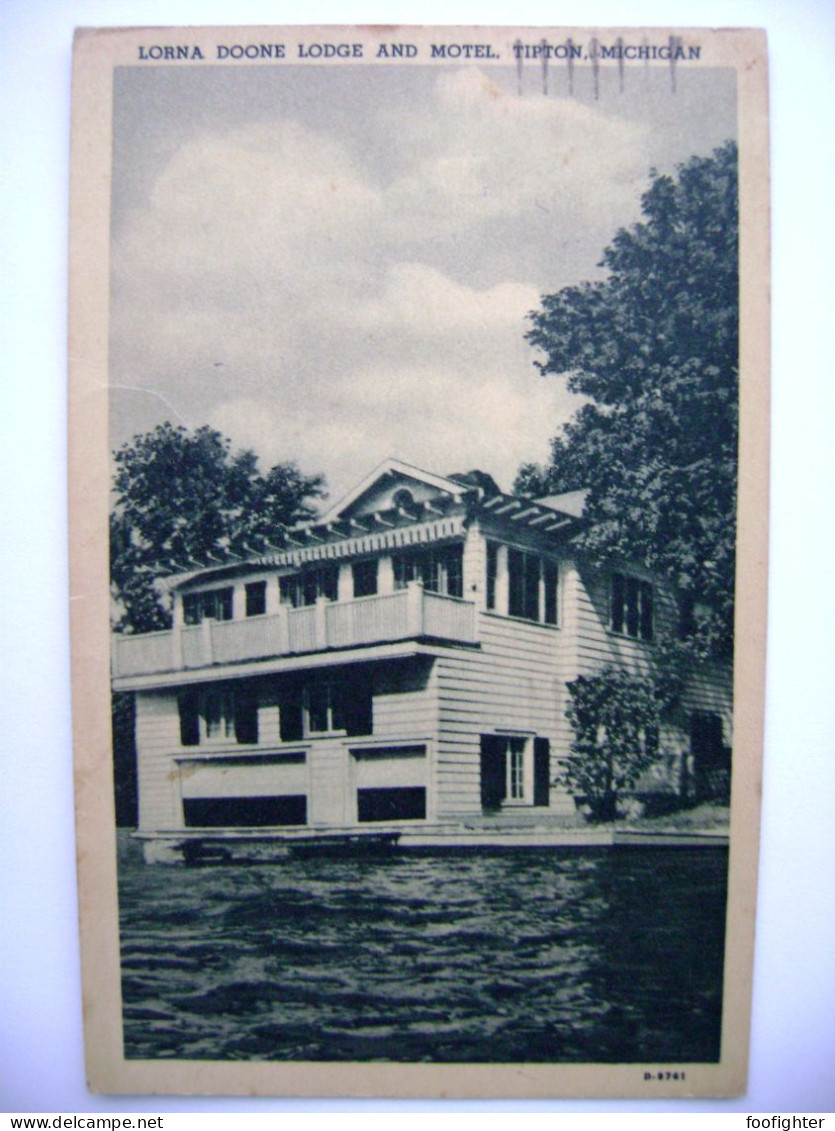 Tipton (Michigan) - Evans Lake - The Lorna Doone Tourist Lodge And Motel - Posted 1953 - Detroit