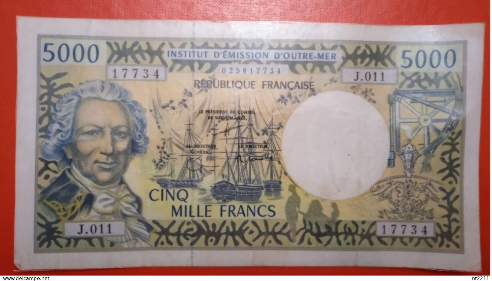 Banknote 5000 Franks French Pacific - Französisch-Pazifik Gebiete (1992-...)