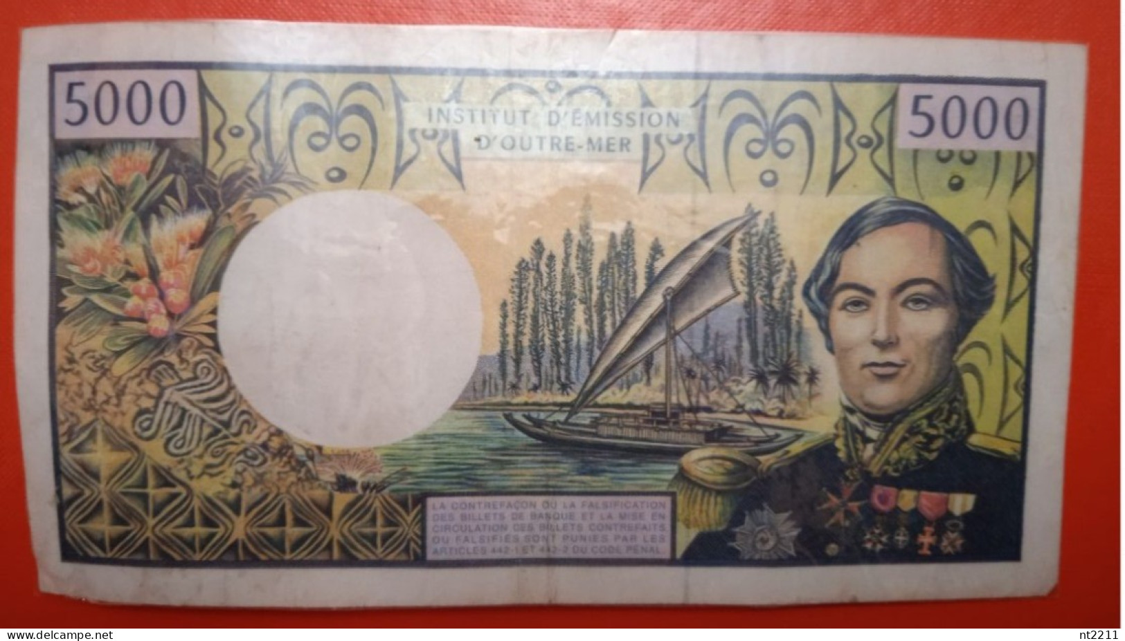 Banknote 5000 Franks French Pacific - Territoires Français Du Pacifique (1992-...)