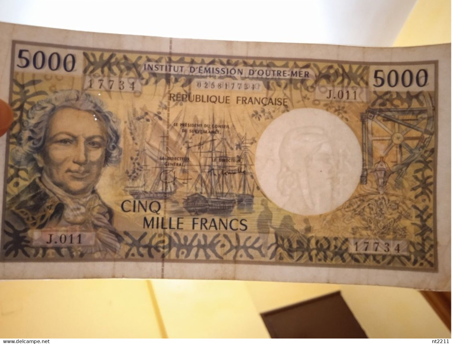 Banknote 5000 Franks French Pacific - Französisch-Pazifik Gebiete (1992-...)