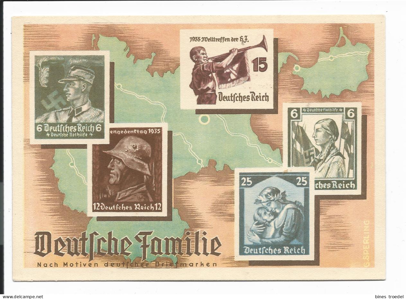 DR PP 152 C 1- 3 Pf Hitler Deutsche Familie / 30 Jahre Gruppe Süd, Werbeschau M. Bl. Sonderstempel Leipzig1941 - Private Postwaardestukken