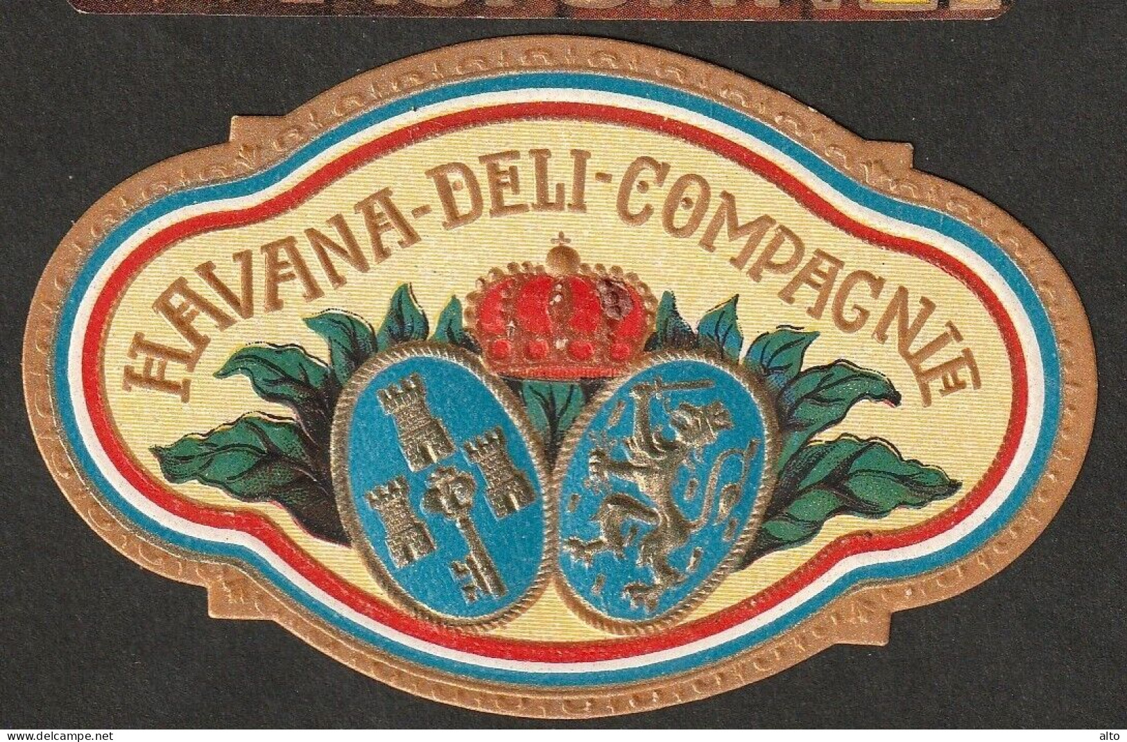 Havana-Deli-Compagnie, Ovales ETIKETT, Cigar Label, Nail, - Labels
