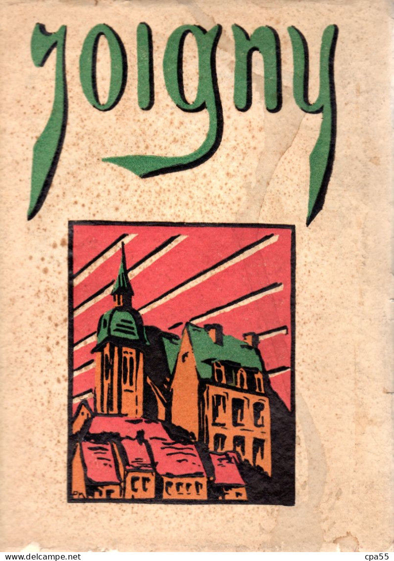 JOIGNY  -  Promenade Deans Le Vieux Joigny  Par P. Mégnien  -  1932  - - Bourgogne