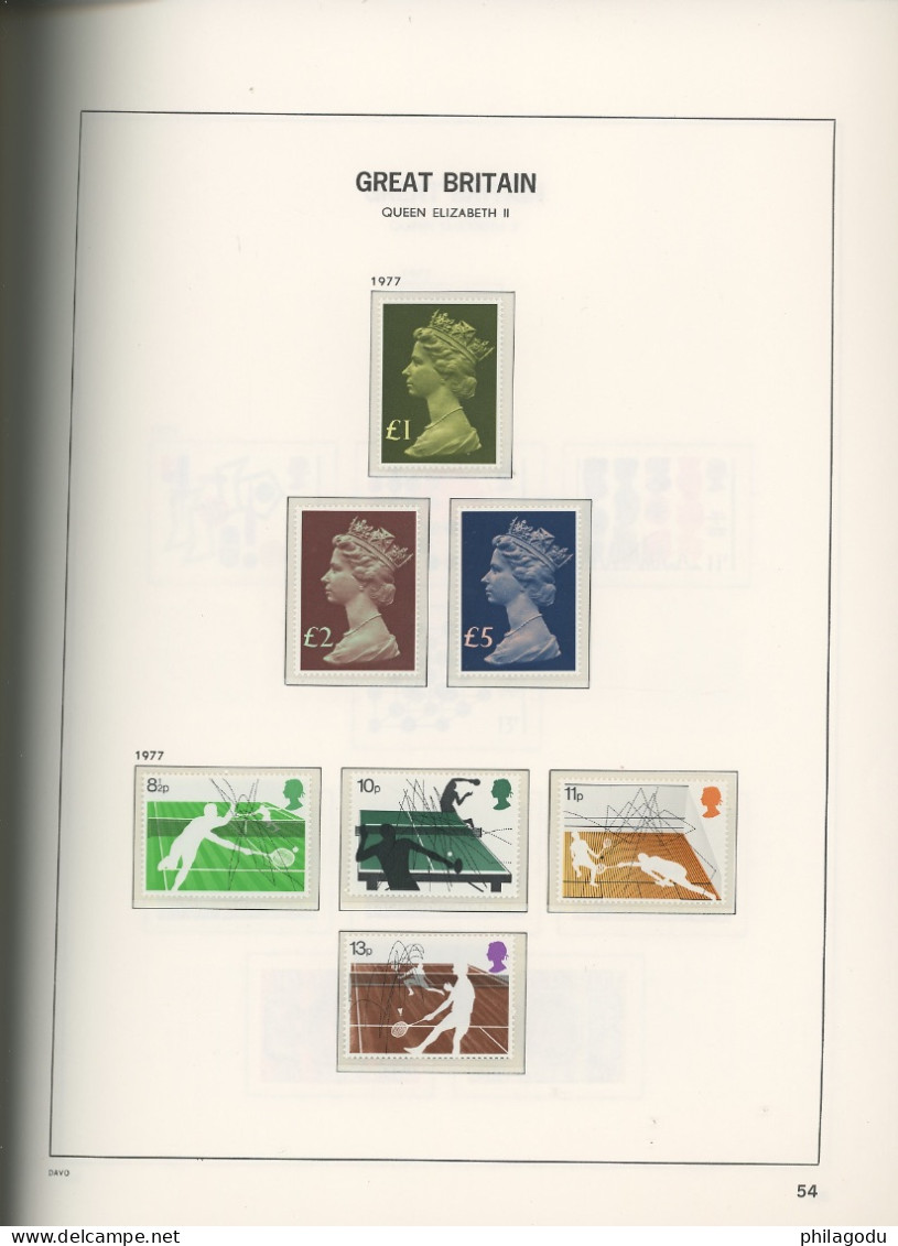 Q.E.II ** All Mint ** Perfect In A Nice Davo Cristal Quasi Complete 1966-1985 And Some Issues Before - Collections