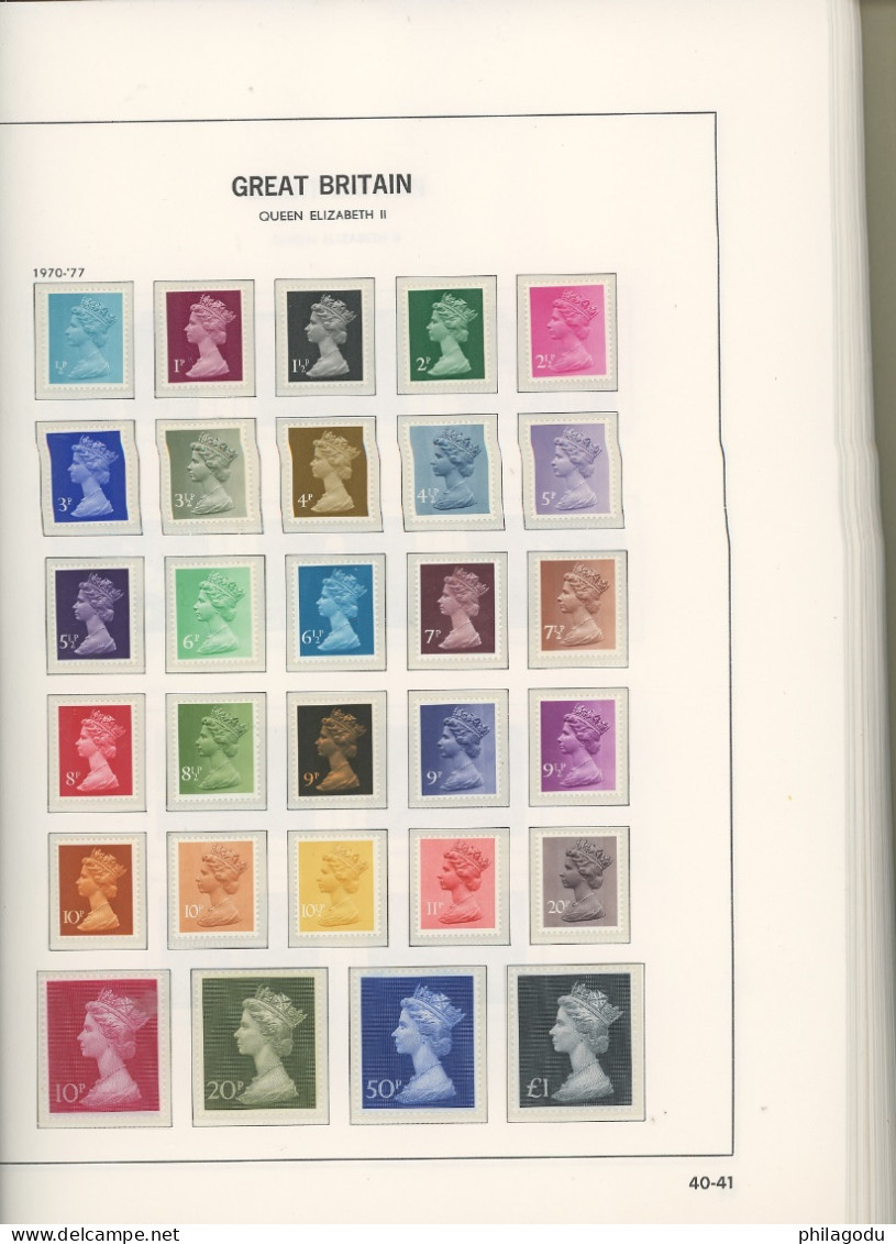 Q.E.II ** All Mint ** Perfect In A Nice Davo Cristal Quasi Complete 1966-1985 And Some Issues Before - Collections