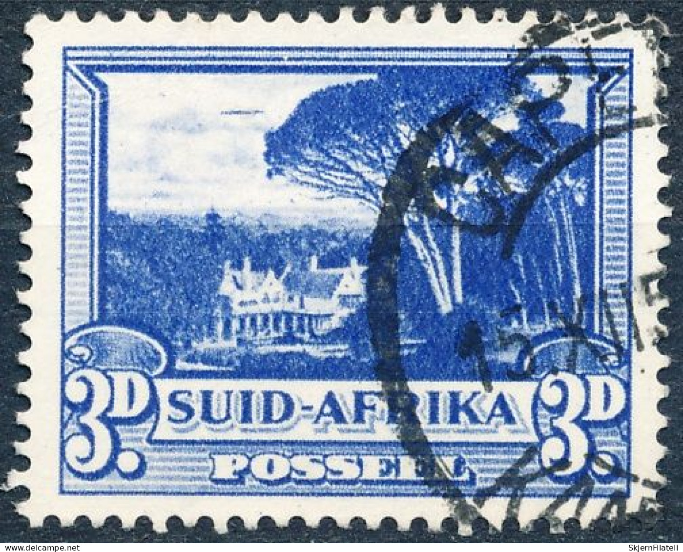 South Africa SG 117ab, Var "Flying Soucer" - Used Stamps