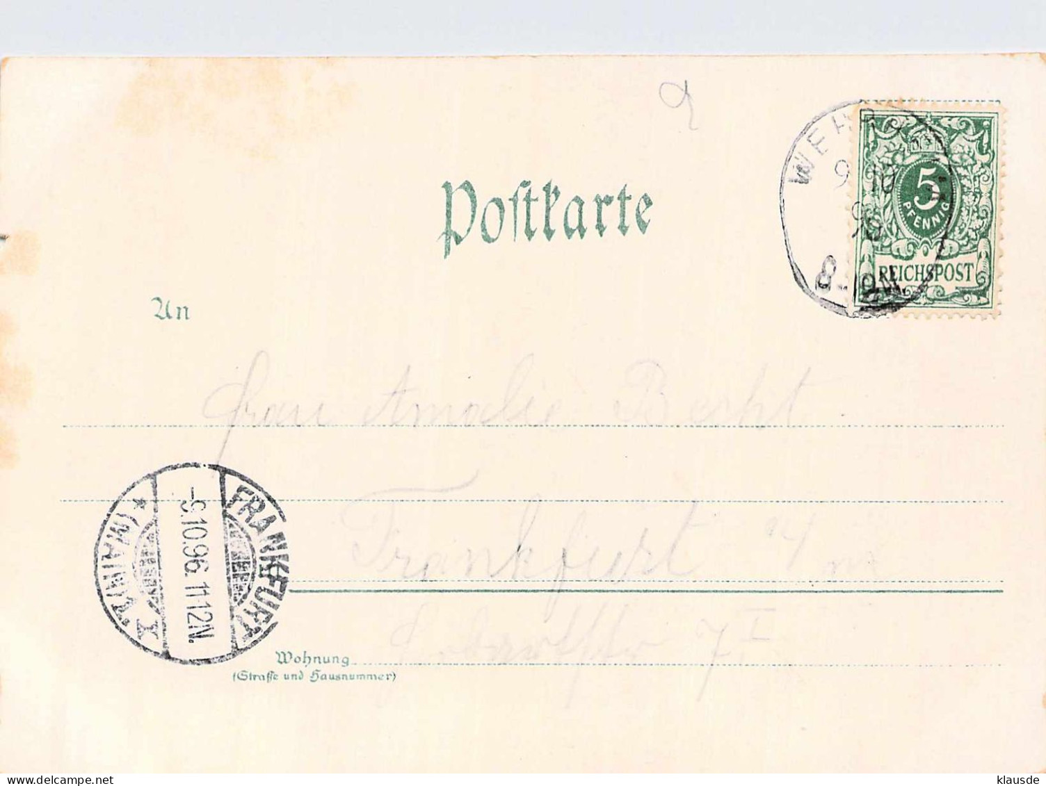 Gruss Von Der Saalburg Mehrbild Litho Gel.1896 AKS - Saalburg