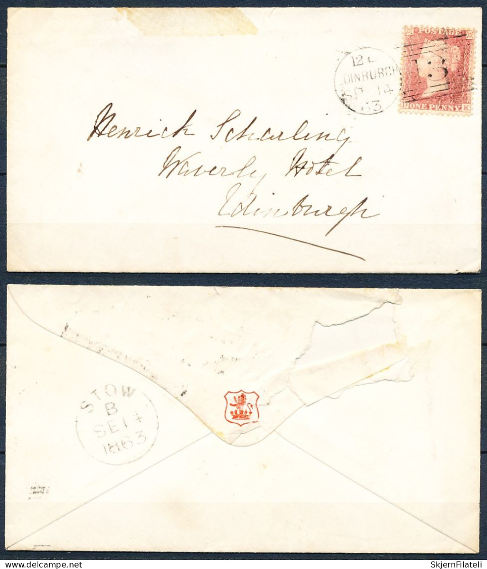 Cover With Nice Postmark September 14 1863 - Briefe U. Dokumente