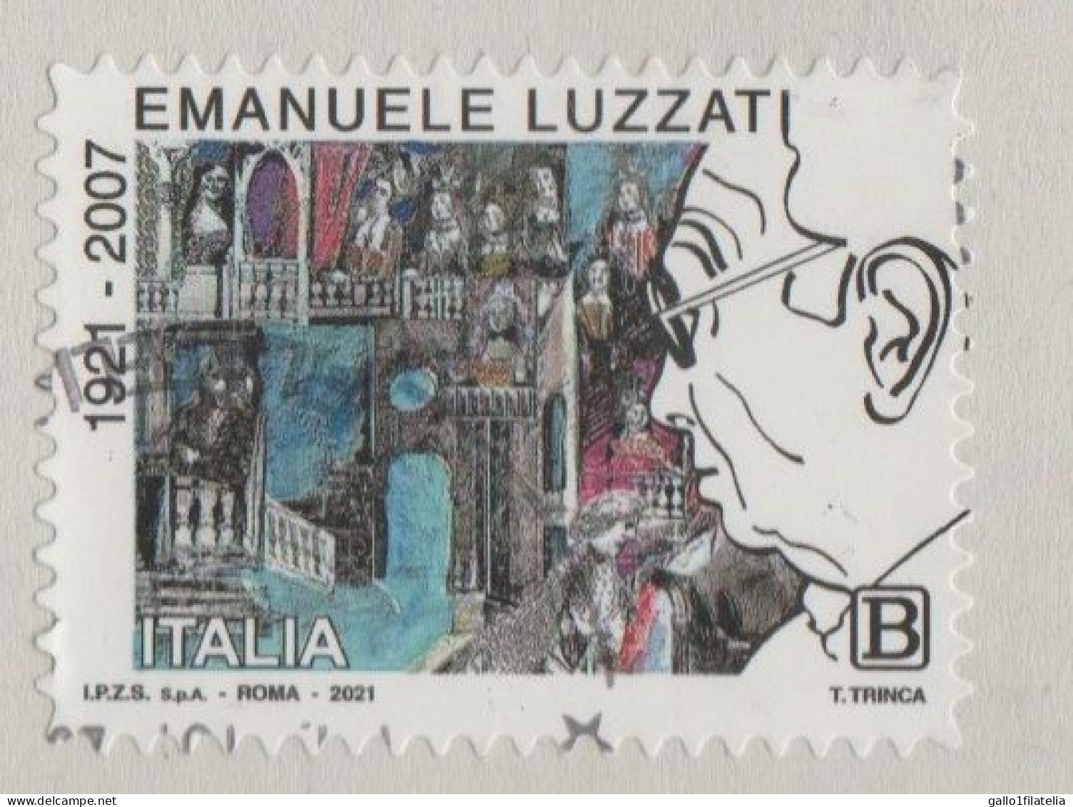 2021 - ITALIA / ITALY - CENTENARIO DELLA NASCITA DI EMANUELE LUZZATI / 100th ANN. OF THE BIRTH OF EMANUELE LUZZATI.USATO - 2021-...: Usati