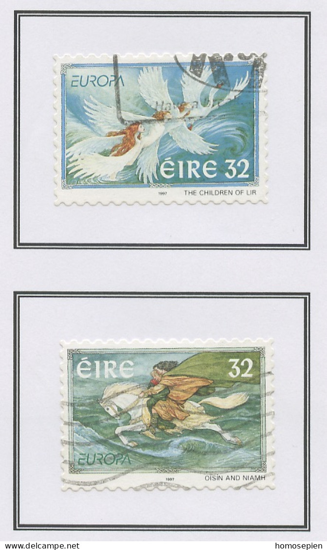 Europa CEPT 1997 Irlande - Ireland - Irland Y&T N°1005 à 1006 - Michel N°1002 à 1003 (o) - Autoadhésif - 1997