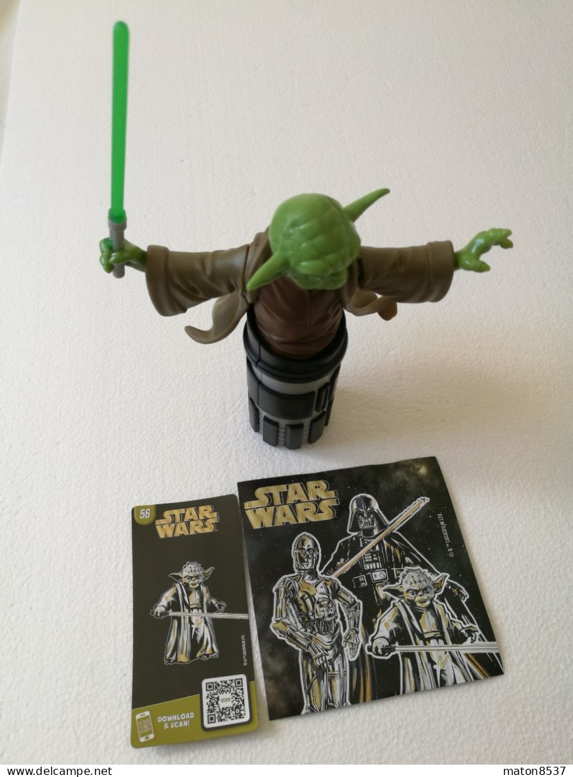 Kinder : MPG VU-E-05  Maxi-Ei -Inhalte 2021-22 - Star Wars - Yoda + Card + BPZ - Ü-Ei