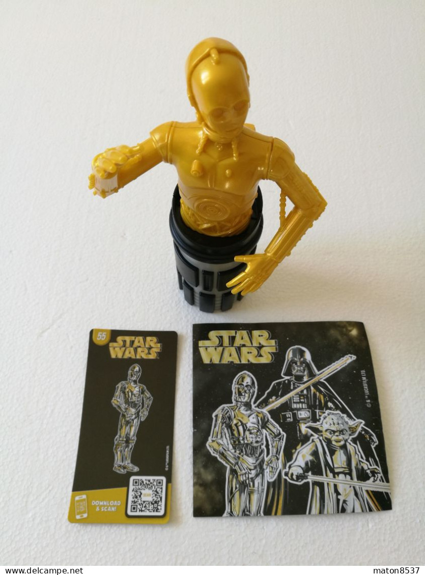 Kinder : MPG VU-E-08  Maxi-Ei -Inhalte 2021-22 - Star Wars - C3PO + Card + BPZ - Ü-Ei