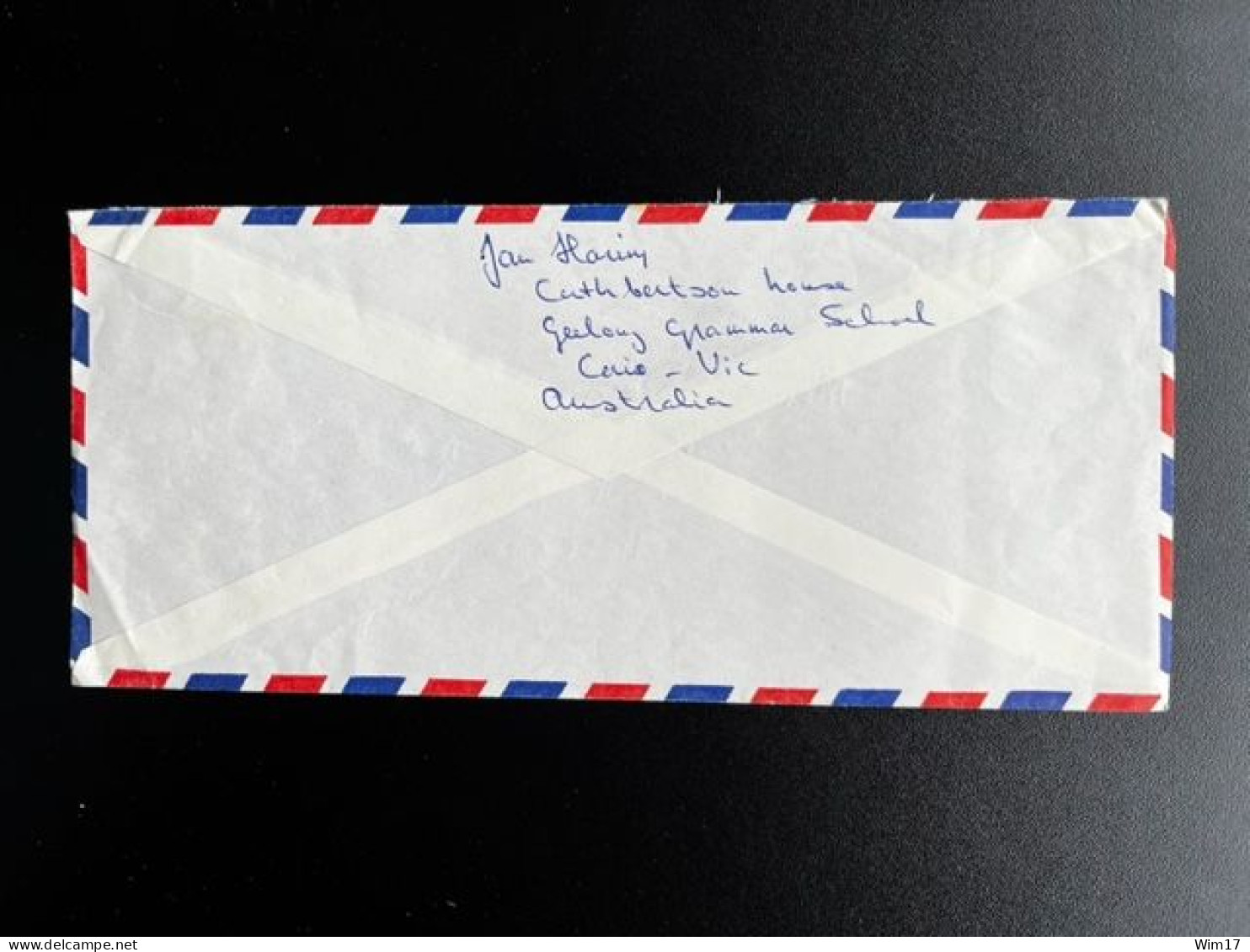 AUSTRALIA 1977 AIR MAIL LETTER GEELONG TO AMSTERDAM NETHERLANDS 22-09-1977 - Lettres & Documents