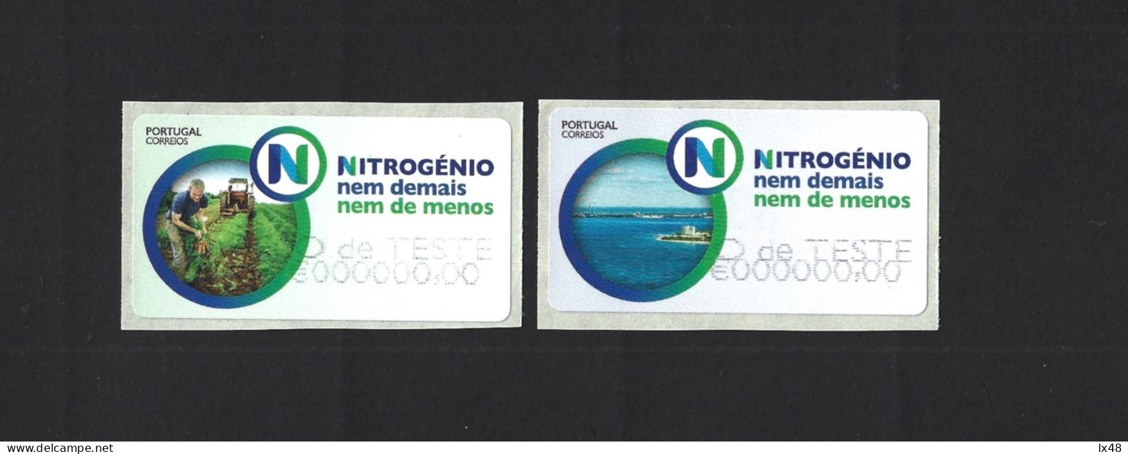 Nitrogen. Nitrogen In Agriculture. 'Text Stamp' Franchise Printing Labels. Stickstoff. Stickstoff In Der Landwirtschaft. - Chimie