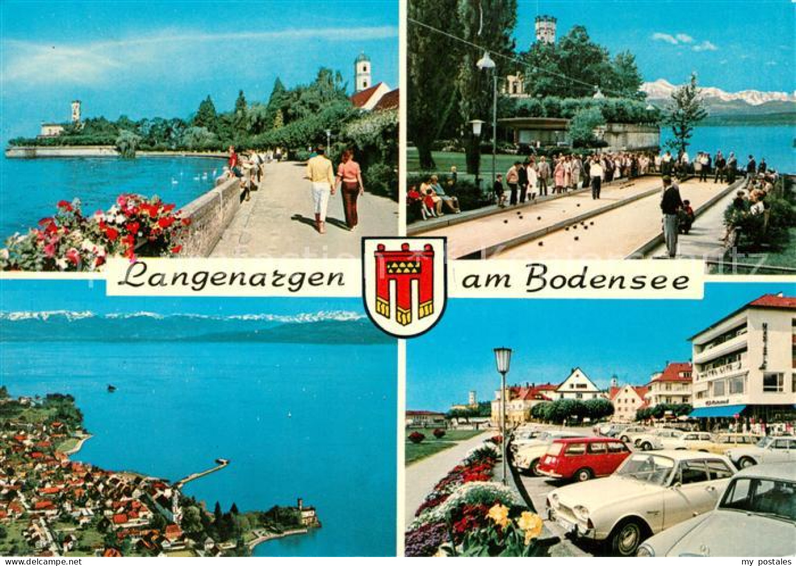 43148149 Langenargen Bodensee Fliegeraufnahme Schloss Seepromenade Langenargen - Langenargen