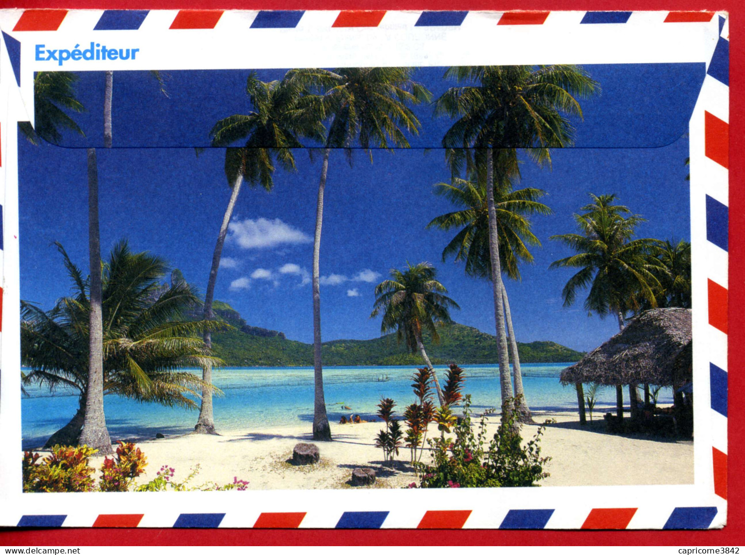 1996 -Polynésie Française -Ile De Tahiti -Cachet "CENTRE DE TRI-AVION FAAA"  Tp Repas Typique N°442 Et Oiseau N°479 - Lettres & Documents