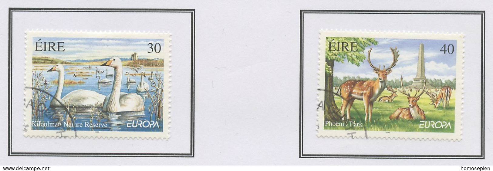 Irlande - Ireland - Irland 1999 Y&T N°1145 à 1146 - Michel N°1141 à 1142 (o) - EUROPA - Autoadhésif - Used Stamps