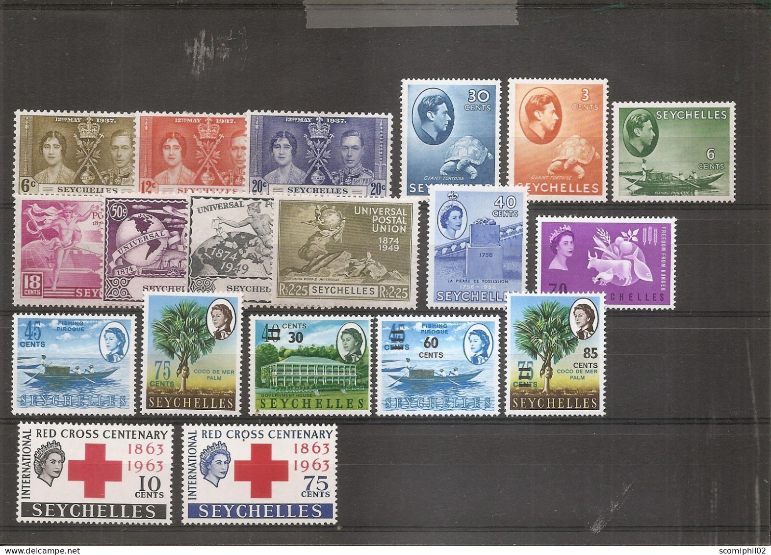 Seychelles ( Lot De Timbres Différents X -MH ) - Seychelles (...-1976)