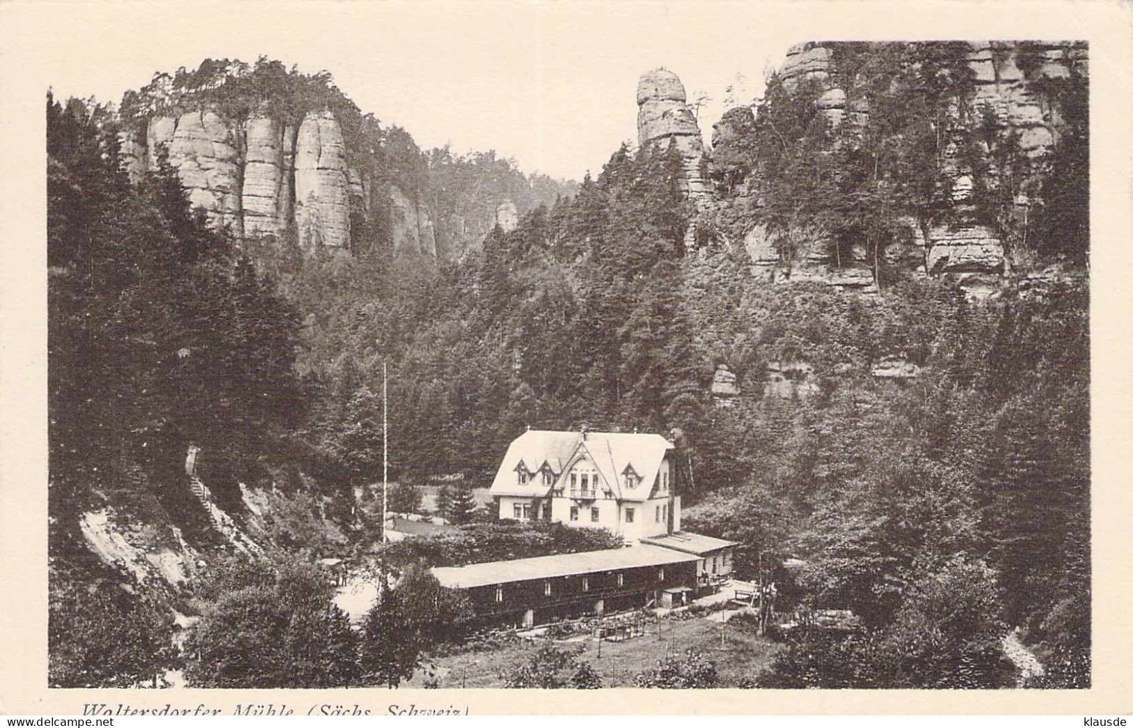 Sächs.Schweiz - Waltersdorfer Mühle Gel.1925 - Hohnstein (Saechs. Schweiz)