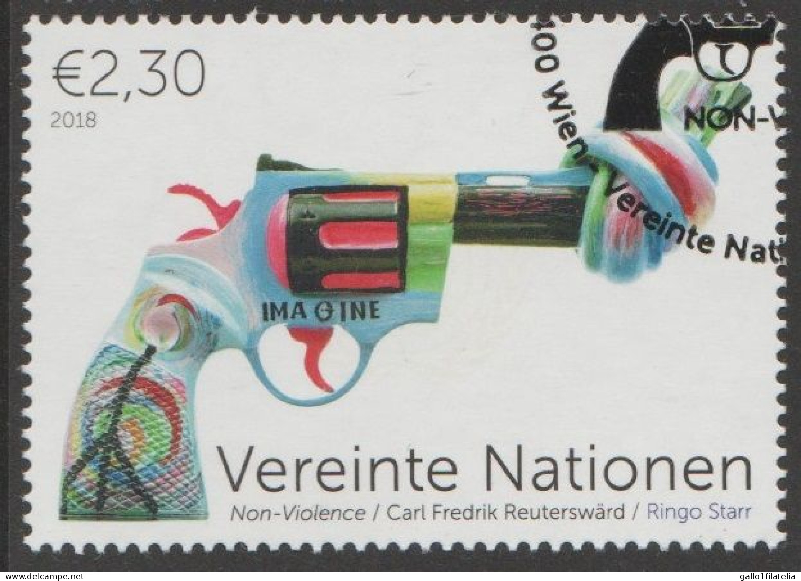 2018 - O.N.U. / UNITED NATIONS - VIENNA / WIEN - NON VIOLENZA. USATO - Used Stamps