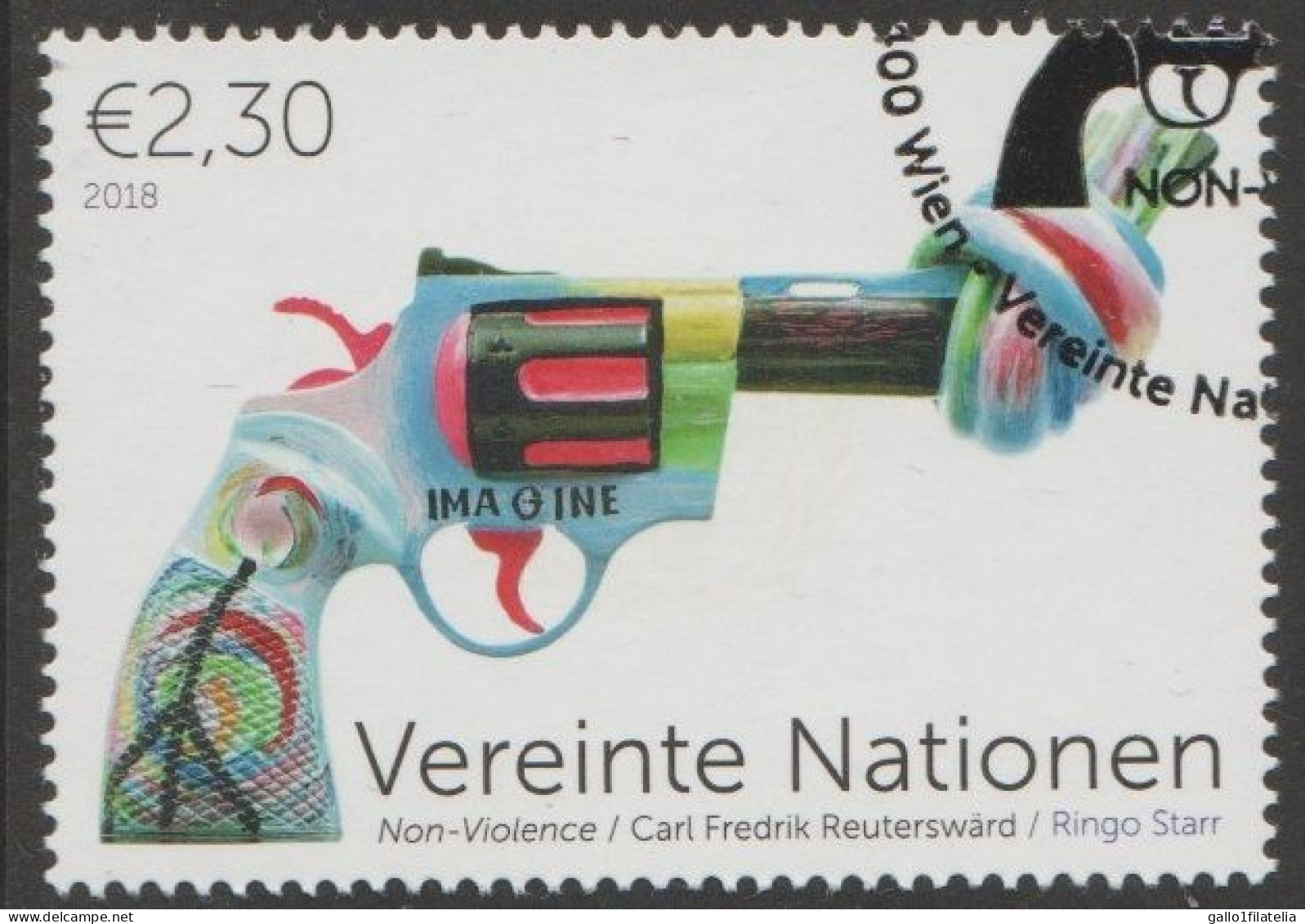 2018 - O.N.U. / UNITED NATIONS - VIENNA / WIEN - NON VIOLENZA. USATO - Used Stamps