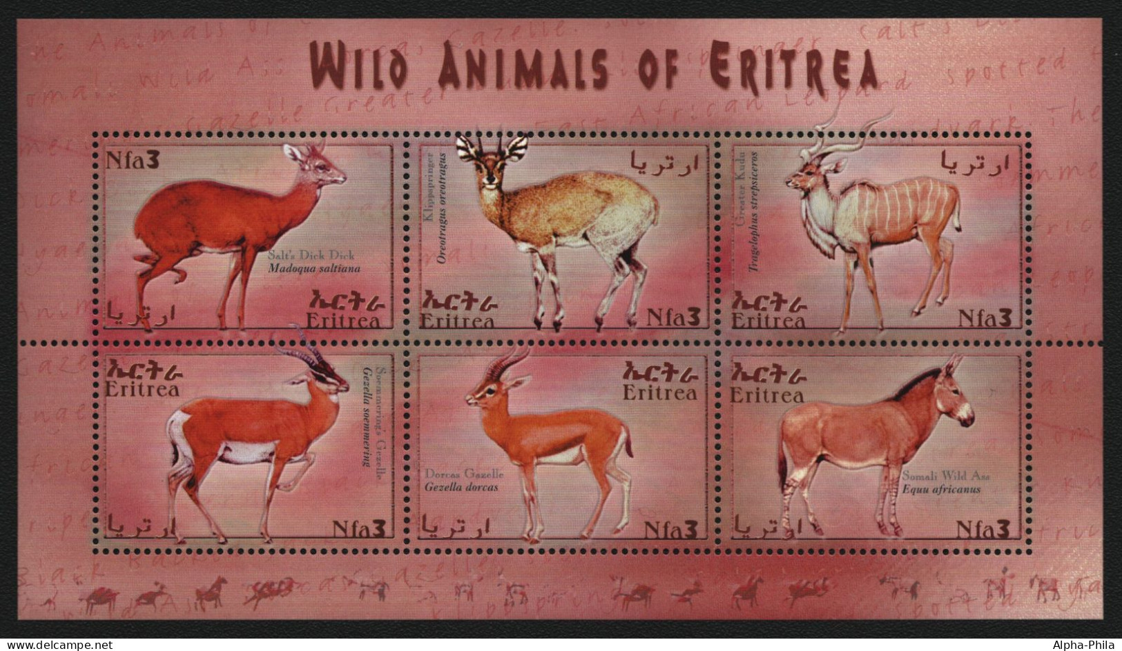 Eritrea 2001 - Mi-Nr. 264-269 ** - MNH - Wildtiere / Wild Animals - Eritrea